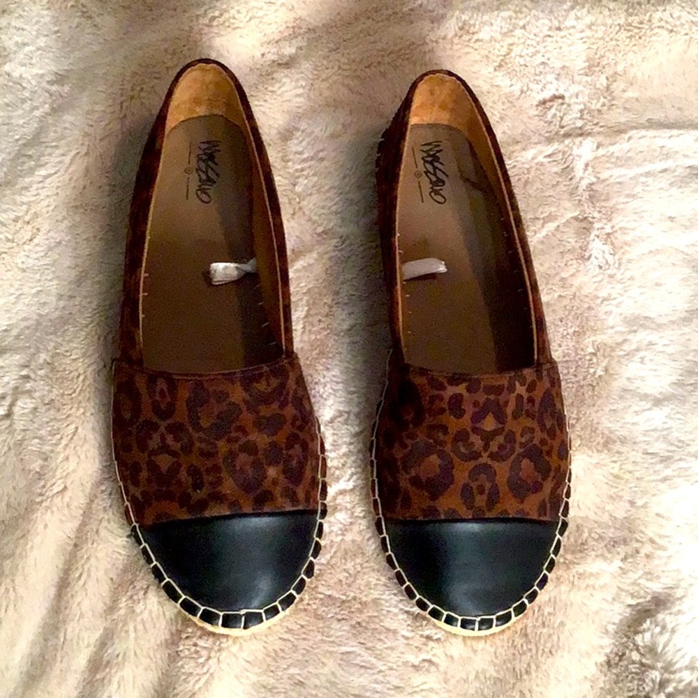Massimo leopard print espadrilles